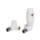 Cutout image of Redroom by Barwick White Corner Thermostatic Radiator Valves